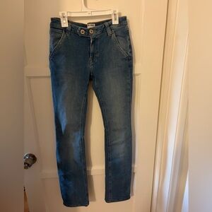 We The Free Blue Skinny Jeans